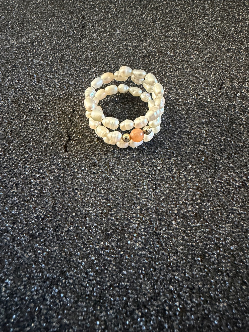 Vintage Freshwater Pearl Coil Ring